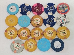 19 Lake Tahoe Nevada Casino Chips