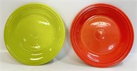 TWO GREAT VINTAGE FIESTA WARE DINNER PLATES