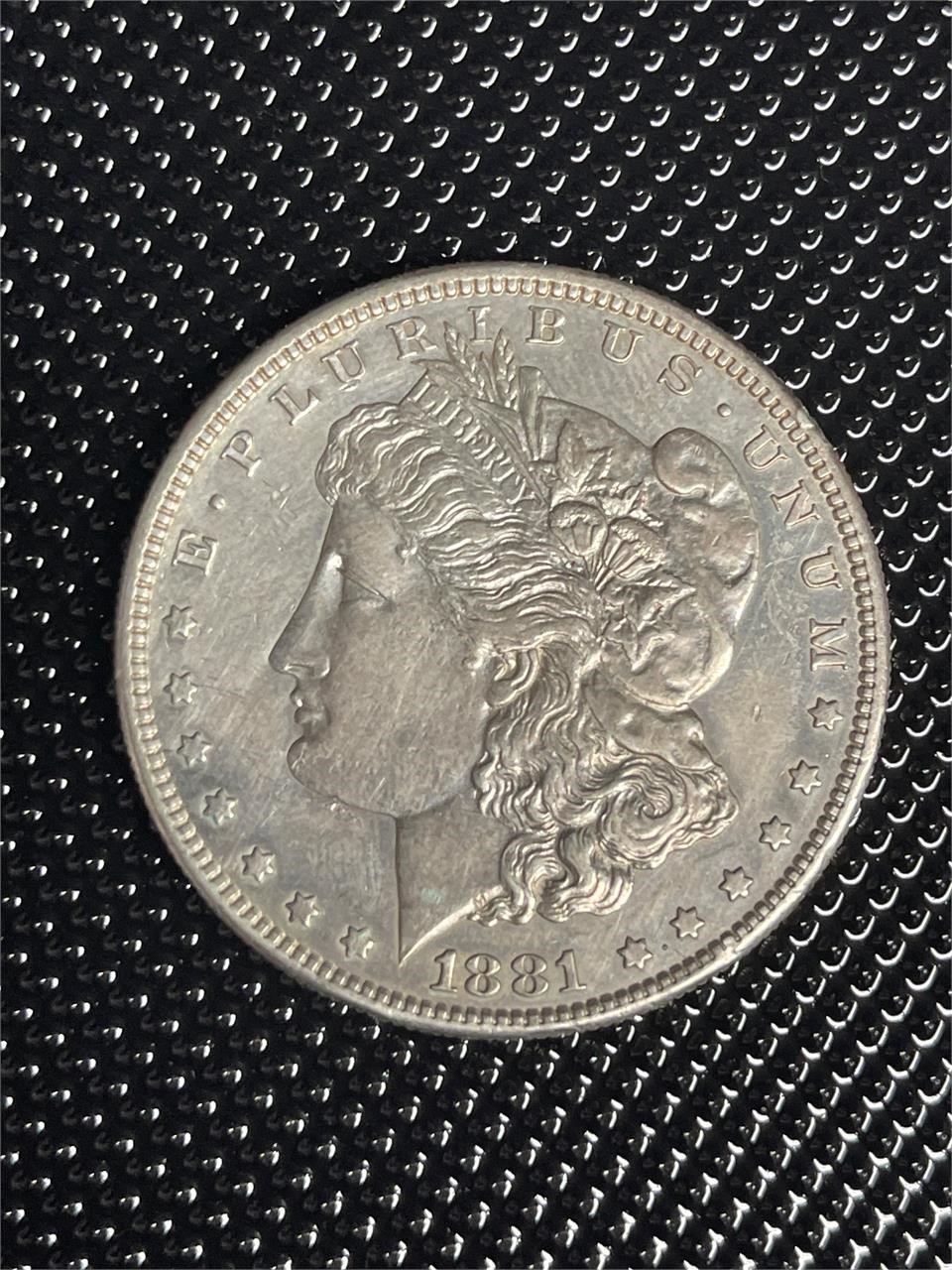 1881-S MORGAN SILVER DOLLAR