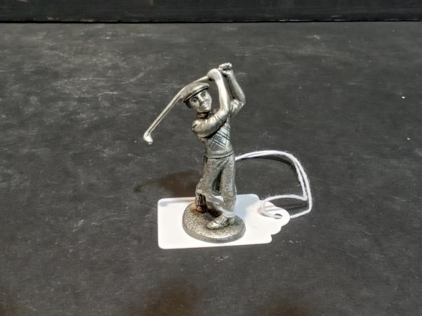 Pewter miniature golfer