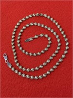 24in. Italy 925 Sterling Silver Necklace 17.73