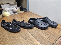 Water shoes sz 9/10 +croc Styled Sandals sz 8