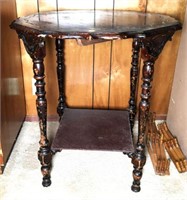 Antique Scalloped Edge Side Table