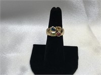 14K Yellow Gold Multi-Stone Ring