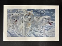 John Seerey-Lester's "Night Run - Arctic Wolves" L