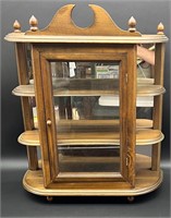 VTG WALL HANGING CURIO CABINET