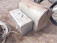Metal Tool Box w/Insert Tray & Lg. Mail Box,