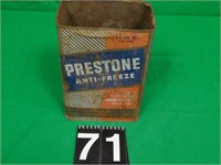 1 Gallon Prestone Anti-freeze Tin