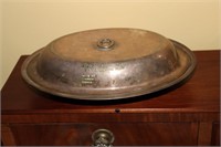 Flying Ebony Plate 1934 silver plate covered dish