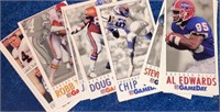 Stack of NFL Playoff Football Cards - HOFers