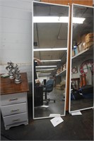 2-sliding closed door mirrors, 25"x78" and