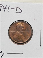 Uncirculated 1941-D Wheat Penny