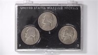 2 - Silver Wartime P/D/S Nickel Sets