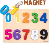 Wooden Number Puzzle - Kids Montessori Game