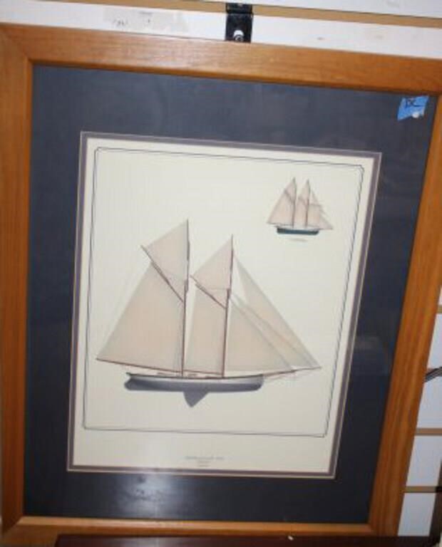 AMERICA'S CUP 1870 "MAGIC" WINNER PRINT