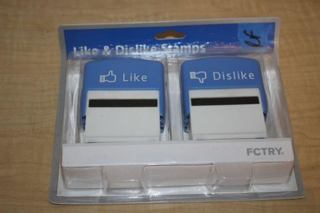 BRAND NEW LIKE/DISLIKE SELF INKING STAMPS