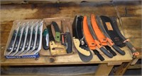 Gerber machete, Fanno & 2 Komelon 13" pruning saw,