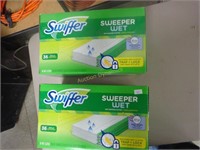 Two Boxes of Swiffer Sweeper Wet Refills