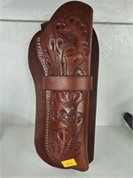 Hand tooled leather holster