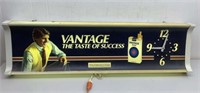 *LPO* 1980's Vantage cigarette lighted clock Both