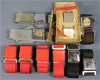 Group of Assorted Vintage Auto Seat Belts