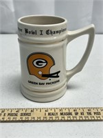 Vintage Packers Super Bowl 1 Stein