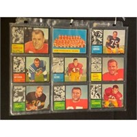(27) 1962 Topps Football Cards With Stars