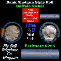 Buffalo Nickel Shotgun Roll in Old Bank Style 'Bel