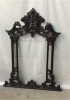 Vintage Dark Wood Mirror Frame - 7B