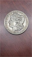 1902-O Morgan silver dollar