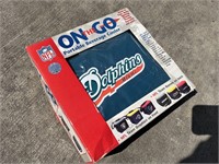 NFL "ON THE GO" PORTABLE BEVERAGE COOLER MIAMI