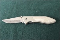 FOLDING KNIFE WITH AMERICAN EAGLE IMAGE, ETCHING