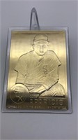 Luis Aparicio 22kt Gold Baseball Card Danbury