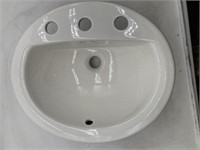 ProFlo Oval Countertop Lavatory Sink Self Rimming