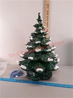 Ceramic Christmas tree, damaged as shown