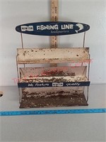 Vintage Newton fishing line store display