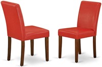East West Furniture parsons Red dining room chairs