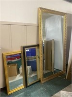 (3) Mirrors, various sizes