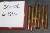 6 ROUNDS 30-06 AMMO - RELOAD