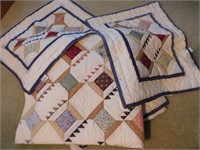 Queen Size Quilt with Pillow Shams