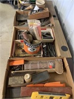 Boxes of assorted tooling, hardware