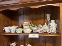 LRG. LOT OF CREAMER, SUGAR BOWLS AND MORE