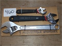 3 Adjustable Spanner Wrenches