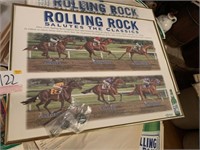 Rolling Rock Horse Racing Picture