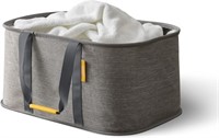 Joseph 35L Folding Laundry Basket Grey