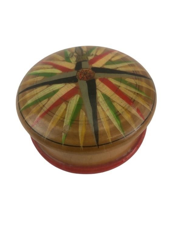 Hand Painted Wooden Trinket Box