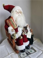 Old World Santa in rocking chair
