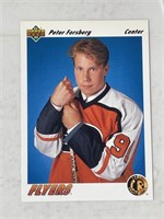 1991/92 Peter Forsberg Draft pick card