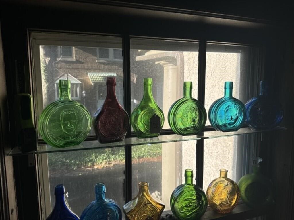 6 Large Wheaton Presidential Bottles