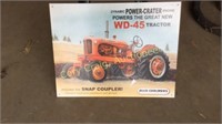 Metal Allis Chalmers Advertising Sign